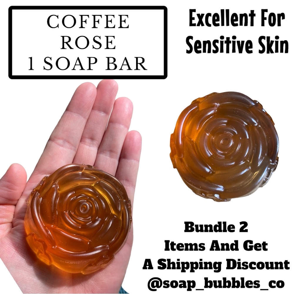 1 Bar, Coffee Rose Soap, Handmade, Great Gift Idea! ( PRICE IS FIRM )
